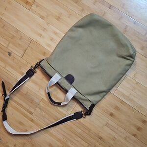 Elegant Olive Green Men's Duffel Cross Body Bag